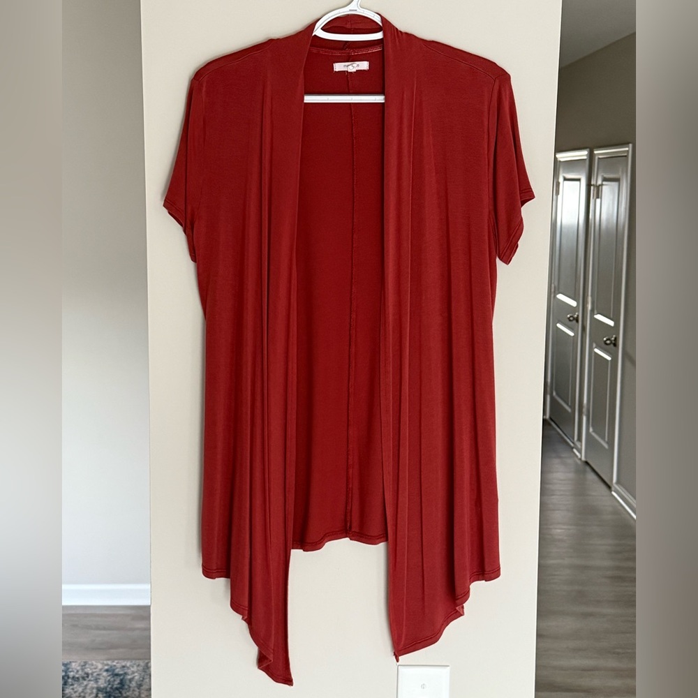 Maurice’s Short Sleeve Cardigan Burnt Orange